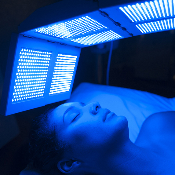 blue led therapy